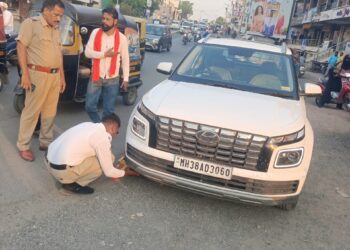 नांदेडमध्ये शहर वाहतूक शाखेची मोठी कारवाई एकाच दिवसात ४८२ केसेस ५ लाखांहून अधिक दंड वसूल