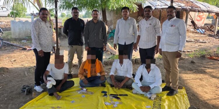 नांदेड ग्रामीण पोलिसांचा जुगार अड्ड्यांवर सर्जिकल स्ट्राईक ऑपरेशन क्रॅक डाऊन अंतर्गत ७ आरोपी जेरबंद