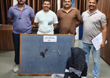 नांदेडमध्ये ऑपरेशन क्रॅकडाऊन अंतर्गत मोठी कारवाई गावठी पिस्तूल व जिवंत काडतुसांसह एकाला अटक