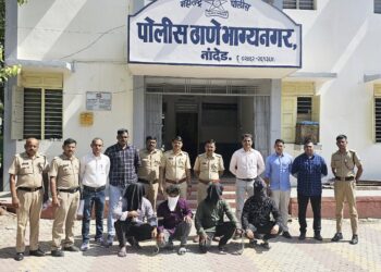 भाग्यनगर आणि रामतीर्थ पोलिसांकडून जबरी चोरीचे गुन्हे उघड ५ लाख १५ हजार ५०० रुपयांच्या मुद्देमालासह आरोपी जेरबंद