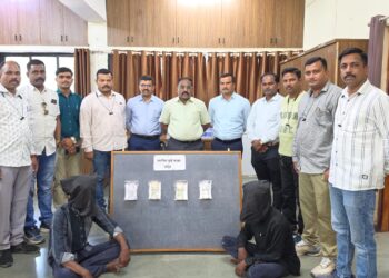 केबल वायर चोरी व घरफोडी करणारे गजाआड १,७५,८०० रुपयांचा मुद्देमाल जप्त