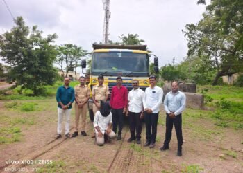 उस्माननगर पोलिसांचा अवैध रेती वाहतुकीवर मोठा दणका २० लाखांपेक्षा जास्त किमतीच्या मुद्देमालासह भारत बेंझ हायवा जप्त