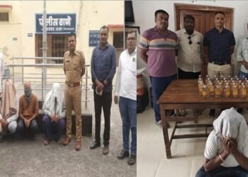 नांदेड पोलिसांची मोठी कारवाई अवैध दारू व जुगार अड्ड्यांवर मास रेड ८ लाख ७१ हजारांचा मुद्देमाल जप्त ६७ आरोपींवर गुन्हा दाखल