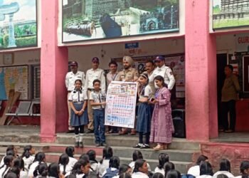 विद्यार्थ्यांमध्ये वाहतूक शिस्त अन् सुरक्षिततेची जनजागृती नांदेड पोलिसांचा व्यापक उपक्रम