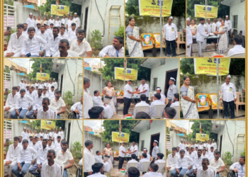 स्वातंत्र्यदिन व संस्थापक अध्यक्षांच्या पुण्यतिथीनिमित्त कुंटूरकर दिव्यांग कार्यशाळेत शैक्षणिक साहित्य व गणवेश वाटप