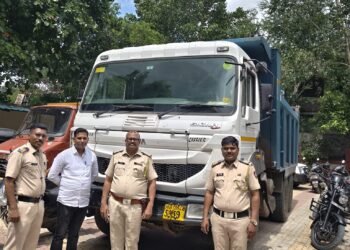 नांदेड मध्ये अवैध वाळू वाहतुकीवर भाग्यानगर पोलिसांची धडक कारवाई