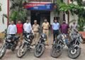 वजिराबाद गुन्हे शोध पथकाची धडक कारवाई विधि संघर्षग्रस्त बालकाकडून १ लाख ८५ हजारांच्या ५ चोरीच्या मोटर सायकली जप्त