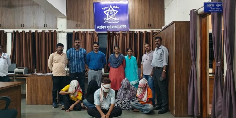 नांदेड मध्ये लोटस स्पा सेंटर च्या नावाखाली सुरू असलेल्या अवैध वेश्या व्यवसायाचा पर्दाफाश ४ पीडित महिलांची सुटका १ आरोपी जाळ्यात