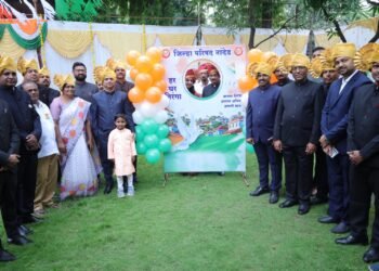 नांदेड जिल्हा परिषदेत ८० वा स्वातंत्र्य दिन मोठ्या उत्साहात साजरा