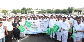 जलसंवर्धनाचा संदेश देत नांदेडमध्ये वॉक फॉर वॉटर ला उत्स्फूर्त प्रतिसाद