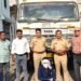 विमानतळ पोलिसांची अवैध वाळू वाहतुकीवर धडक कारवाई ४०.२५ लाखांचा मुद्देमाल जप्त