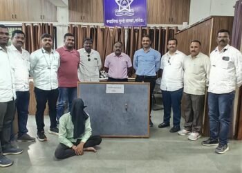 नांदेड पोलिसांची धडक कारवाई  सोनसाखळी चोरट्याला ठोकल्या बेड्या पावणे दोन लाखांचा मुद्देमाल जप्त