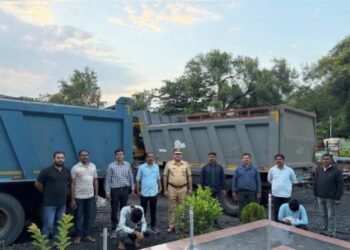नांदेड ग्रामीण पोलिसांचा वाळू माफियांना दणका गोदावरी पात्रात धडक कारवाई करत २ कोटी १६ लाखांचा मुद्देमाल जप्त