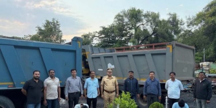 नांदेड ग्रामीण पोलिसांचा वाळू माफियांना दणका गोदावरी पात्रात धडक कारवाई करत २ कोटी १६ लाखांचा मुद्देमाल जप्त