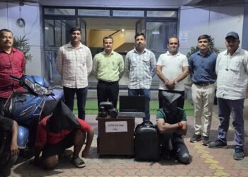 नांदेड एलसीबीची धडक कारवाई दुचाकी लॅपटॉप अन् कॅमेरा चोरणाऱ्या सराईत टोळीचा पर्दाफाश तीन अटकेत