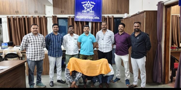 चोरीच्या गुन्ह्यातील ३ आरोपींना स्थानिक गुन्हे शाखेकडून अवघ्या काही तासांत अटक